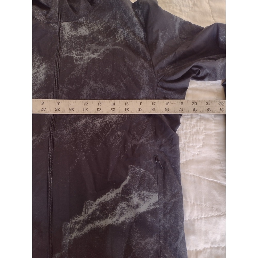 Uniqlo Peter Saville Datalife Design Windbreaker Jacket Black Grey Full Zip Sz S - Picture 5 of 9